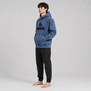 Sweat-shirt à capuche vintage en coton 100 % respirant de qualité supérieure, mélange de coton, mode homme, pour adultes - Product Image 5