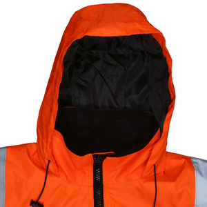 Chaqueta reflectante de alta visibilidad para hombre, chaqueta de trabajo de seguridad de manga larga para construcción y tráfico - Product Image 3