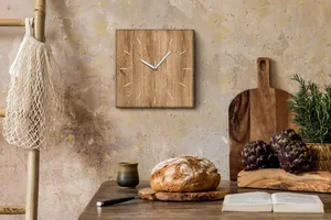 Premium Wooden <b>Clock</b> Affordable Stylish Decor <b>Clock</b> for Living Room <b>Bedroom</b> Office Handmade Natural Wooden Wall <b>Clock</b> - Product Image 4