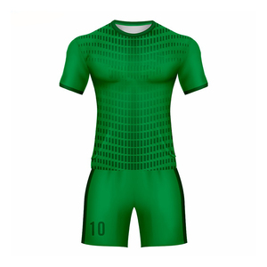 Tenue de football courte, anti-humidité, UPF 50+, tissu respirant, fournisseur d'équipements d'équipe, ensemble de maillots de football, vêtements de sport durables, OEM - Product Image 2