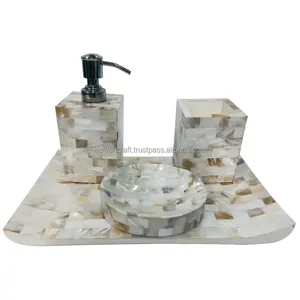 Top Trending Luxury <b>Bathroom</b> Sets Elegant Alabaster Resin <b>Vanity</b> <b>Trays</b> of Finest Quality for Hotels and Hospitality - Product Image 6