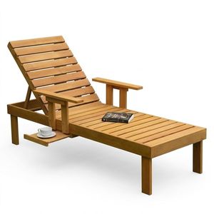 Salon de jardin et chaise longue en teck fabriqué en Indonésie WT4662 - Product Image 1