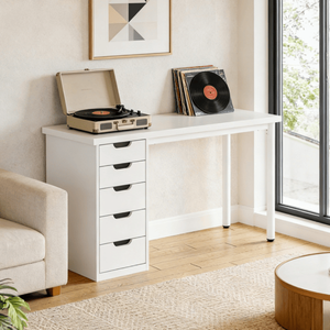 Scrivania Moderna in Legno per Camera da Letto, Ufficio, Soggiorno e Edifici Commerciali, Design Contemporaneo Multiuso - Product Image 1