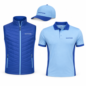 แพ็คเกจกอล์ฟแบบกำหนดเอง เสื้อแจ็คเก็ต Gillet สำหรับผู้ชาย เสื้อกั๊กแบบไม่มีแขนบุผ้าแบบควิลท์ ผ้าแคนวาสน้ำหนักเบา ซิปด้านหน้า สำหรับฤดูหนาว กิจกรรมกลางแจ้ง ลายพิมพ์แบบ Sublimation - Product Image 3