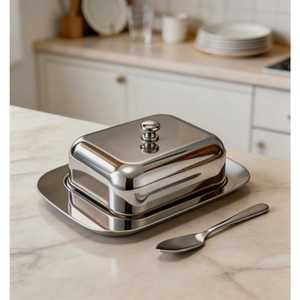 Heavy Duty Metal <b>Butter</b> Dish for Home & Restaurant Use - Product Image 5