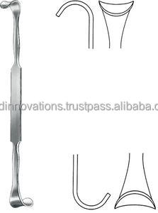 Crochet de trachéotomie réutilisable en acier inoxydable 15 cm à pointe acérée, instruments chirurgicaux ORL certifiés CE par Med Innovations - Product Image 2