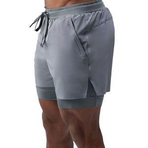 Custom Men’s 2 in 1 Running Shorts Lightweight Athletic Training Shorts with Drawstring Waist and Inner Compression <b>Layer</b> - Product Image 5