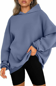 Sudaderas con Capucha Extra Grandes Personalizadas con Bordado, Sudaderas con Capucha de Felpa de Alta Calidad para Mujer, Sudadera con Capucha Deportiva con Hombros Caídos - Product Image 6