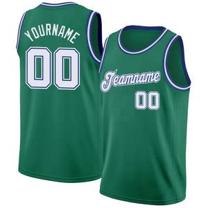 Camiseta de Baloncesto Verde Personalizada con Nombre del Equipo 00, Impresión por Transferencia de Calor, Malla Transpirable, 100% Poliéster, Cuello Redondo, Unisex, Talla Adulto - Product Image 5