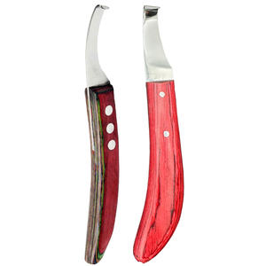 Cuchillo para Pezuñas de Ganado y Caballos, Recortador de Pezuñas para Mano Derecha con Mango de Madera - Product Image 1
