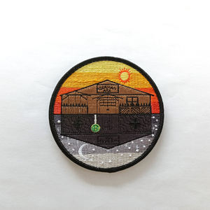 Patch thermocollant en tissu chenille brodé 3D personnalisé, directement de l'usine, pour uniformes scolaires, vêtements d'équipe et vêtements de mode - Product Image 1