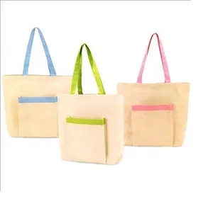 Promotional Custom Logo Printed Cotton Tote bag with Zipper in different styles are available Reusable Large Shopping cotton bag