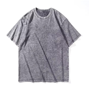 Men's Casual Plain Dyed <b>Short</b> <b>Sleeve</b> 100% Cotton Oversized T-Shirts Front Breathable Eco-Friendly Quick Dry Anti-Wrinkle - Product Image 5