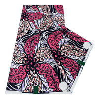 Kain Pagne Ankara Afrika cetakan lilin Satin asli 6 yard kualitas tinggi 100% kain katun untuk wanita menjahit garmen