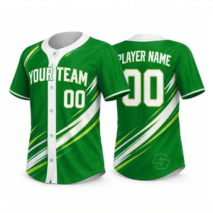 Maillots de baseball en gros, design personnalisé, respirants, légers, séchage rapide, unisexe, vêtements d'équipe, manches courtes, grandes tailles - Product Image 5