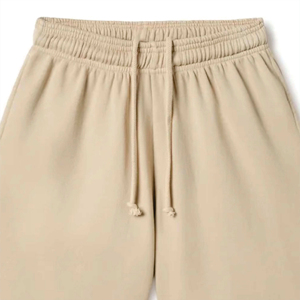 Shorts de sport amples et décontractés pour homme, en molleton bouclette 100% coton, style vintage, avec cordon de serrage et imprimé en relief, pour la course et la gym - Product Image 1