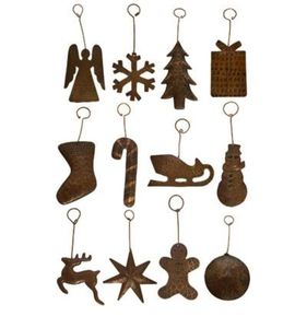 เครื่องประดับคริสต์มาสรูปเกล็ดหิมะโลหะสีทอง งานฝีมือคลาสสิก - Product Image 4