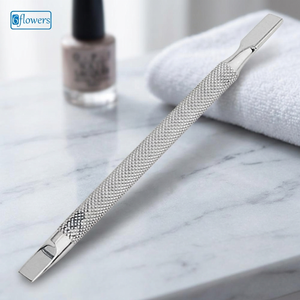 Pousse-cuticules double embout en acier inoxydable pour manucure, réutilisable, conception à double tête - Product Image 3