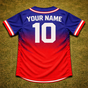 Camiseta de béisbol personalizada para escuelas, de secado rápido, transpirable, 100% poliéster, con nombre y número del jugador sublimados. - Product Image 3