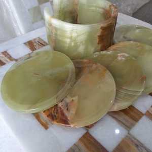 Handmade Round <b>Marble</b> <b>Coasters</b> Set of 6 <b>Marble</b> <b>Coasters</b> for Drinks <b>Marble</b> <b>Coaster</b> Set for Coffee Tea & Kitchen Table - Product Image 5