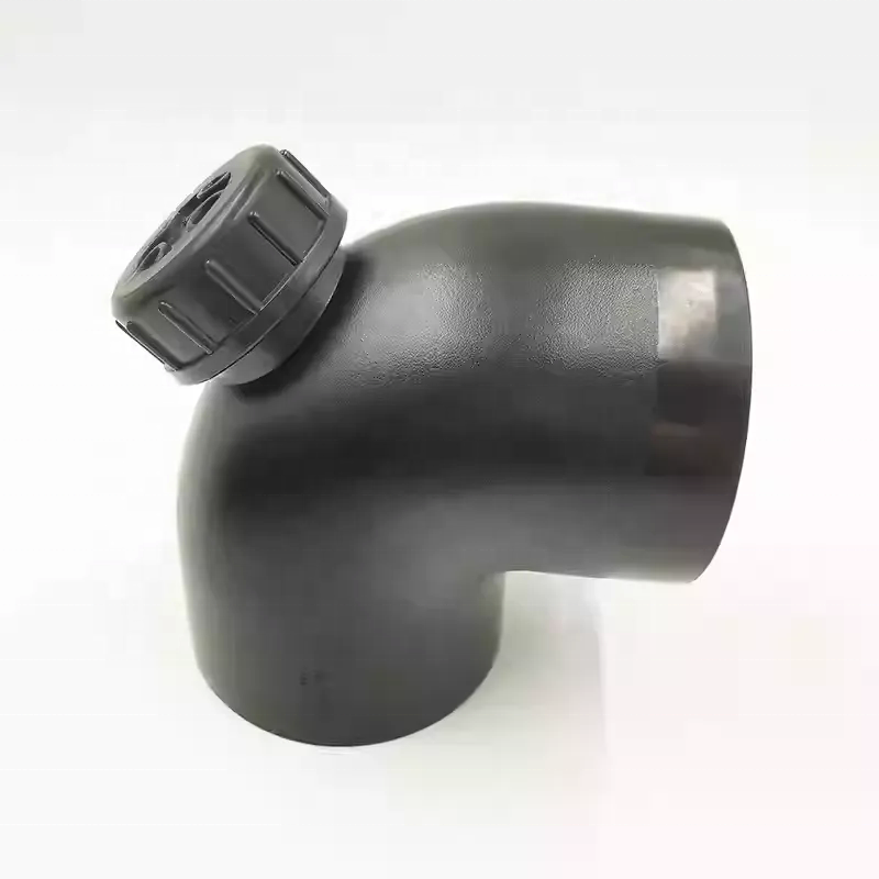 HDPE S-Type 32 мм Электрофузионные фитинги, гибкое дренажное отверстие для проверки отходов сифона для хранения воды, дренажные пластиковые трубки