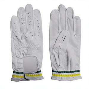 Guantes de Golf de Piel Cabretta Blancos, Transpirables, con Cierre de Velcro, Dedos Completos, Unisex, Deportivos - Product Image 2
