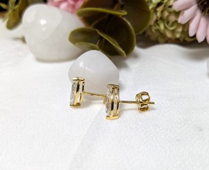Pendientes de Oro Amarillo de 14K con Diamantes Cultivados en Laboratorio de Corte Marquesa de 2 Ct, Diseño Vintage Único con Cierre a Presión, el Mejor Regalo para Bodas y Cumpleaños - Product Image 3