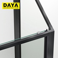 Cabine de douche autoportante pour salle de bain 6mm/8mm Porte en verre trempé de haute qualité Porte de douche de sécurité