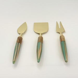 Eco Friendly High Quality Stainless Steel Slicer and Knife <b>Cheese</b> <b>Set</b> with Resin Handle New Customized Design Premium <b>Cheese</b> <b>Set</b> - Product Image 2