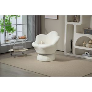 Poltrona rotante a 360 gradi robusta giradischi in metallo con ampia Base ironia per una rotazione fluida e facile progettata per il soggiorno - Product Image 6