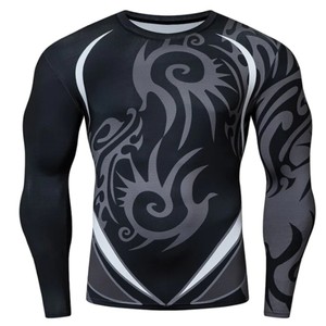 Professional Athletic Performance Wear for <b>BJJ</b> MMA Gym Workout Sports Breathable <b>Rash</b> <b>Guards</b> Training Gear <b>Rash</b> <b>Guard</b> - Product Image 4