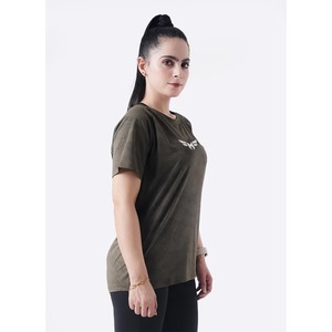 Camiseta Extra Grande de Algodón Premium para Mujer, Camiseta Informal Ligera de Secado Rápido, Camiseta con Estampado Gráfico Atrevido de Estilo Urbano para Mujer - Product Image 2