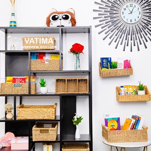 Juego de 3 cestas de pared de mimbre marino para almacenamiento, cestas de almacenamiento hechas a mano, venta al por mayor, ecológicas, hechas en Vietnam - Product Image 6