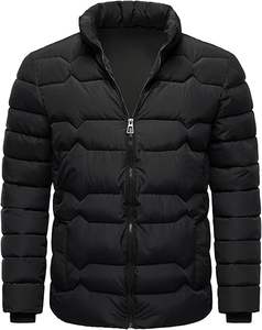 Chaqueta Bomber Larga y Delgada Acolchada Impermeable de Invierno para Hombre con Cuello Alto, Personalizada al por Mayor - Product Image 2