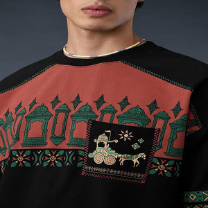 เสื้อยืดผู้ชายไซส์ใหญ่ แขนสั้น ผ้าถัก 100% คอตตอน โลโก้ด้านหลัง คอกลม ดีไซน์สไตล์สตรีท ป้องกันขนร่วง แห้งเร็ว - Product Image 4