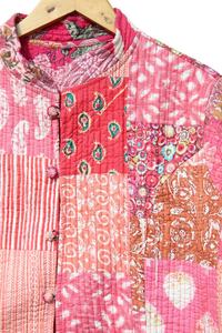 Nouveauté veste patchwork pour femmes vestes de travail avec patch indien fait main manteaux veste matelassée bohème pour femmes - Product Image 6