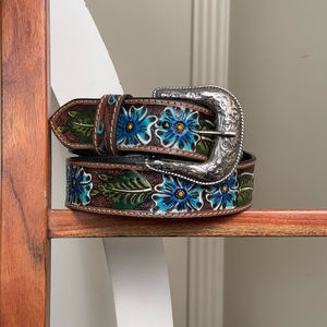 Nouveau Style de haute qualité personnalisé à la mode ceinture en cuir de vachette usinée à la main pour hommes et femmes ceintures en cuir véritable de vache réglables - Product Image 4