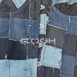 Achetez maintenant notre top tendance en jean patchwork style corset - Product Image 4