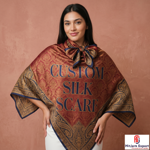Custom Printed Silk Feel Square Hijab Scarf <b>Head</b> <b>Wrap</b> Shawl OEM ODM Textile Manufacturer Custom Fabric Export Europe Israel - Product Image 4