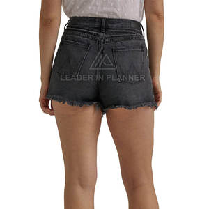 Shorts en jean confortables pour femmes, style streetwear, avec cordon de serrage, haute qualité, best-seller, vêtements de mode à bas prix, service OEM 2026 - Product Image 3