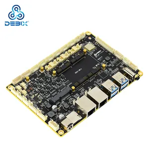 DEBIX SOM A I/O Carrier Board 6USB 2Gigabit RJ45 combinant un contrôle industriel Solution multimédia IoT pour DEBIX SOM A