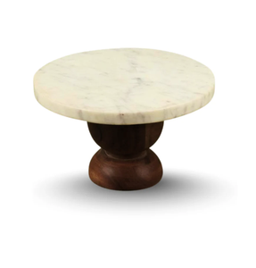 Wood And <b>Marble</b> <b>Cake</b> <b>Stand</b> Customized Latest Piece Natural Wood And Stone <b>Cake</b> <b>Stand</b> Wholesale Price - Product Image 2