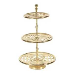Luxury Metal Cake <b>Stand</b> <b>Rotating</b> Tiered Dessert <b>Display</b> Cupcake Holder Elegant Wedding Birthday Party Serving Tray - Product Image 2