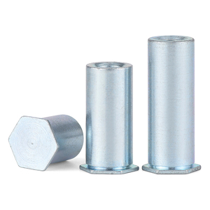 Blue and White Zinc Press-Fit Stud for <b>Blind</b> Hole BSO-3.5M3*3M4M5M6M2.5M2 Nut Stud <b>Metal</b> Product - Product Image 1