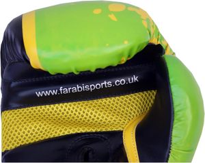 ถุงมือชกมวยหนัง PU น้ำหนักเบา Farabi บุเจลสำหรับฝึกซ้อมข้อมือ ถุงมือ MMA มวยไทย คิกบ็อกซิ่ง - Product Image 2