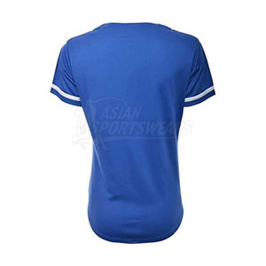 High Performance Breathable Quick Dry Short Sleeve Regular Fit 100% <b>Polyester</b> Softball <b>Shirt</b> for Women Sports Club Wholesale - Product Image 2