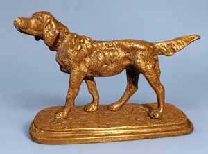 Figurine de chien de chasse en métal, sculpture de chien en métal, statue de chien pour la décoration de la maison, du bureau, du salon, décoration intérieure, art animalier - Product Image 4