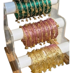 กำไลข้อมือแคชเมียร์สีทองคุณภาพสูงสำหรับงานแต่งงาน - Product Image 5