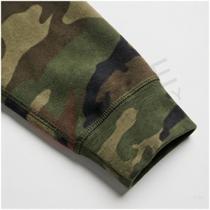 Men's <b>Camouflage</b> <b>Tracksuit</b> Set Full Sleeve Hooded Zipper Front Fleece Breathable Casual Autumn Wear Regular Fit - Product Image 6