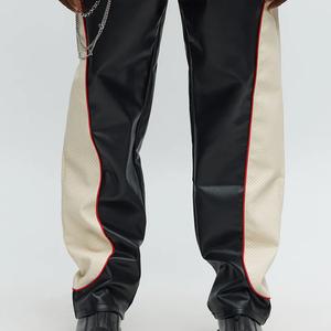 กางเกงหนังผู้ชายขายดี เอวสูง น้ำหนักเบา เป็นมิตรกับสิ่งแวดล้อม กันน้ำ ระบายอากาศได้ดี คุณภาพสูง ยืดหยุ่น เหมาะสำหรับฤดูหนาว สวมใส่สบาย - Product Image 2